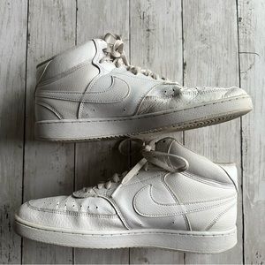 PREOWNED MENS NIKE COURT VISION MID WHITE CD5466-100 SNEAKERS MENS 11.5